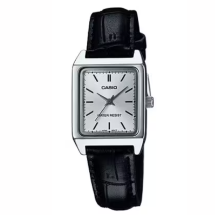 Casio General LTP-V007L-7E1 Black Leather Band Women Watch